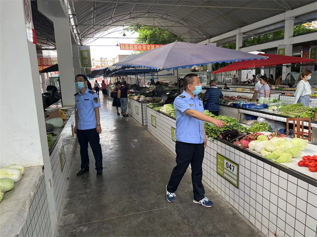 集中年休假期间科学城市场监管局开展疫情防控督查工作(图1)