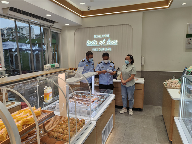 集中年休假期间科学城市场监管局开展疫情防控督查工作(图5)