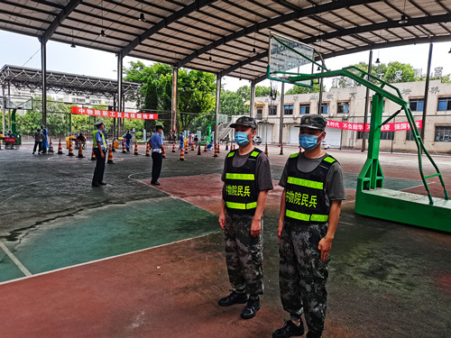 中物院民兵应急分队为职工返岗核酸检测“护航”(图1)