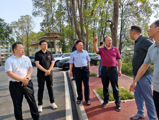 财政部四川监管局一级调研员唐晓军一行检查指导 科学城老旧小区改造工作(图2)