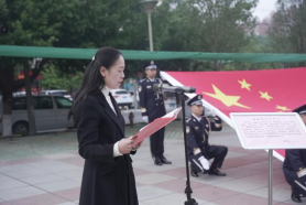 公管部（科办）组织升国旗仪式 暨“中物院获赠65周年院庆日在天安门广场升起的国旗”展示活动(图6)