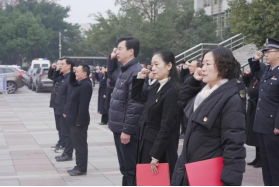 公管部（科办）组织升国旗仪式 暨“中物院获赠65周年院庆日在天安门广场升起的国旗”展示活动(图8)